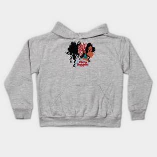 Merry Christmas, Black Girl Magic Kids Hoodie